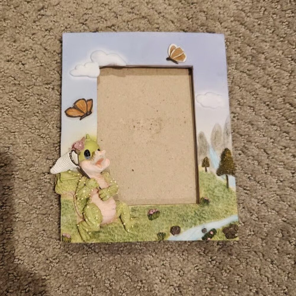 VINTAGE Cornerstone Creations DRAGON photo frame